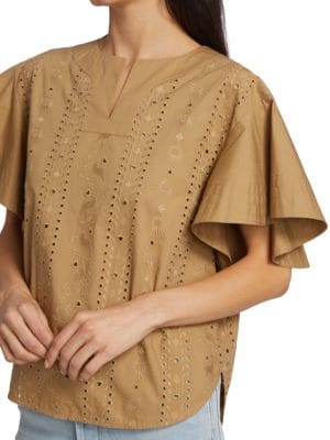 See by Chloé
 Ruffle Eyelet Blouse