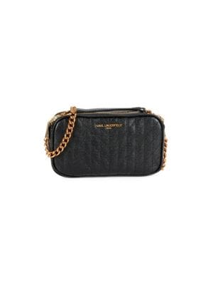 Karl Lagerfeld Paris
 Karolina Leather Quilted Shoulder Bag