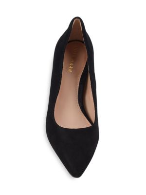 Cole Haan
 Stacked Heel Suede Pumps