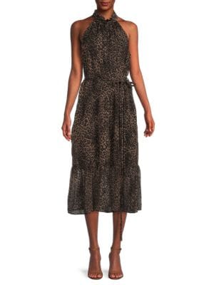 Tahari
 Leopard Print Midi Dress