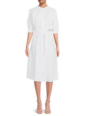 Saks Fifth Avenue
 Linen & Cotton Shirt Dress