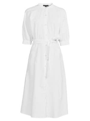 Saks Fifth Avenue
 Linen & Cotton Shirt Dress