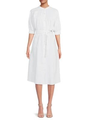 Saks Fifth Avenue
 Linen Blend Shirt Dress