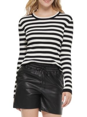 Karl Lagerfeld Paris
 Stripe Crewneck Sweater