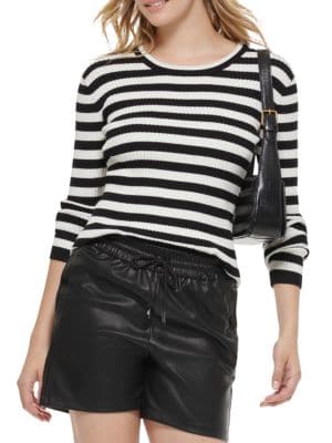 Karl Lagerfeld Paris
 Stripe Crewneck Sweater