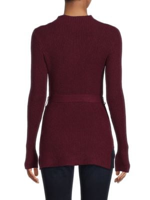 M MAGASCHONI
 Ribbed Mockneck Top