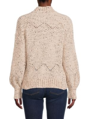 Calvin Klein
 Mockneck Bishop Sleeve Sweater