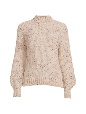 Calvin Klein
 Mockneck Bishop Sleeve Sweater