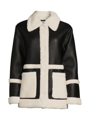 Avec Les Filles
 Faux Shearling Coat