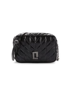 Karl Lagerfeld Paris
 Snakeskin Embossed Leather Crossbody Bag