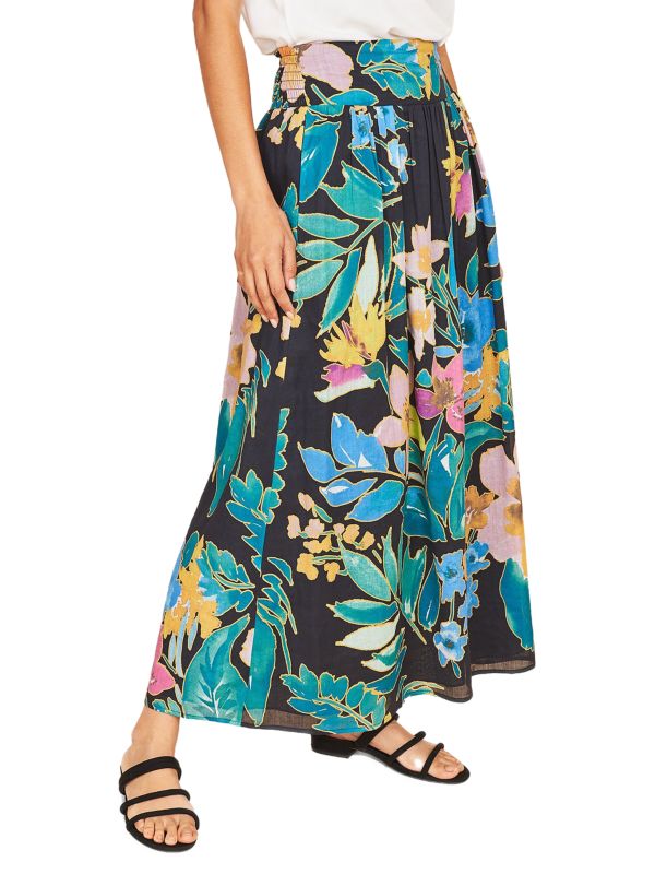 DR2 by Daniel Rainn
 Riley, Floral, Linen-Blend, Skirt