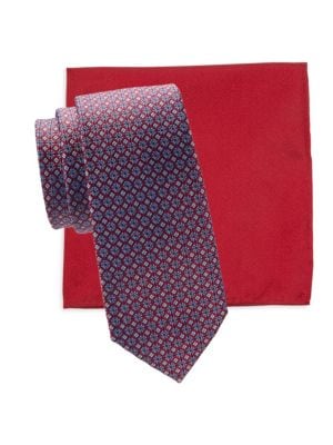 Saks Fifth Avenue
 2-Piece Tie Silk& Pocket Square Set