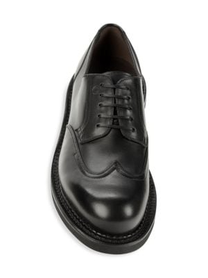 Salvatore Ferragamo
 Wingtip Chunky Leather Bluchers