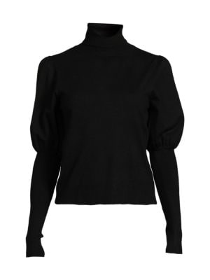 Max Studio
 Bubble Sleeve Turtleneck Sweater