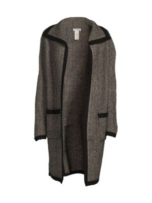 Max Studio
 Herringbone Open Front Cardigan