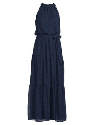 julia jordan
 Mockneck Tiered Maxi Dress