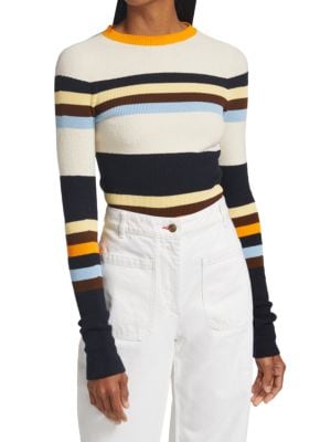 Victoria Beckham
 Stripe Crewneck Sweater