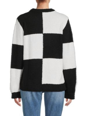 Karl Lagerfeld Paris
 Checkerboard Crewneck Sweater