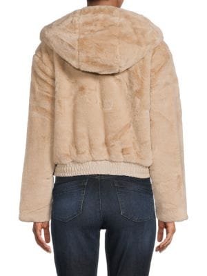 Catherine Malandrino
 Hooded Faux Fur Jacket