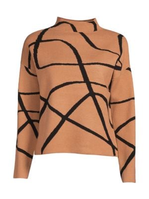 T Tahari
 Abstract Print Top