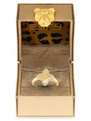 Effy
 14K Yellow Gold & 0.12 TCW Diamond Star Ring