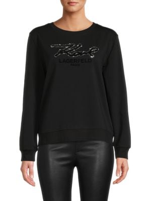 Karl Lagerfeld Paris
 Embellished Logo Sweatshirt