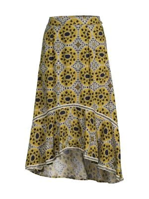 Area Stars
 Aurora Print High-Low Skirt