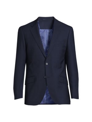 DOUGLAS & GRAHAME
 Slim Fit Textured Wool Blazer