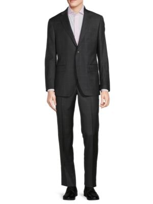 Saks Fifth Avenue
 Modern Fit Windowpane Wool Suit