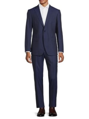 Saks Fifth Avenue
 Modern Fit Pinstripe Wool Suit