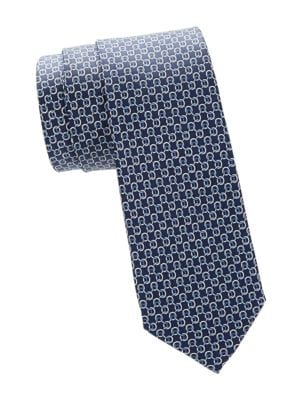 Saks Fifth Avenue
 Geometric Print Silk Tie