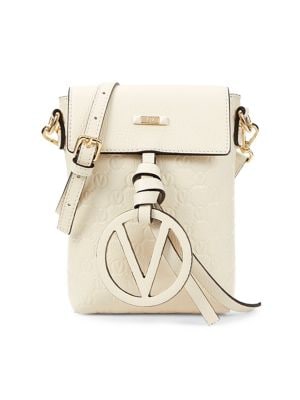 Valentino by Mario Valentino
 Salma Logo Leather Crossbody Bag