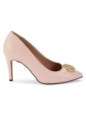 Valentino by Mario Valentino
 Clara Monogram Leather Pumps