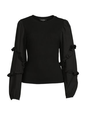 Lea & Viola
 Ruffle Sleeve Top