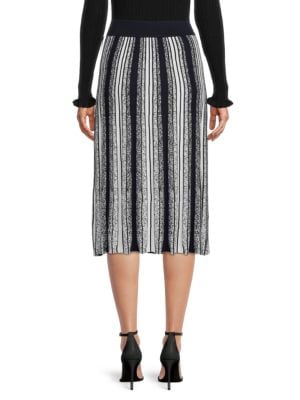 NANETTE nanette lepore
 Stripe Knit Midi Skirt