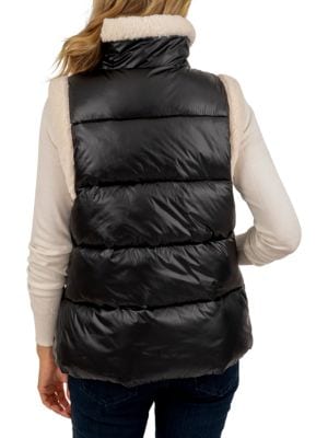 Kensie
 Faux Sherpa Trim Puffer Vest