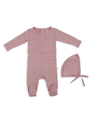 Pouf
 Baby Girl's 2-Piece Footie & Bonnet Set