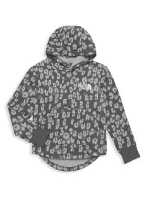 The North Face
 Little Girl's & Girl's Fleece Leopard Print Hoodie