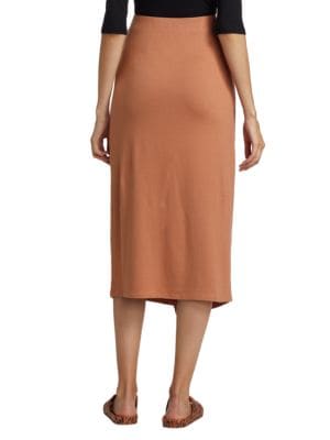 Vince
 Stretch Cotton Overlap Skirt