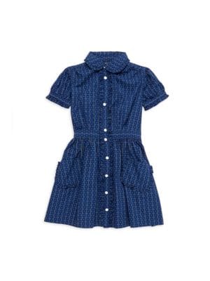 Polo Ralph Lauren
 Little Girl's Geometric Print Ruffle Shirtdress