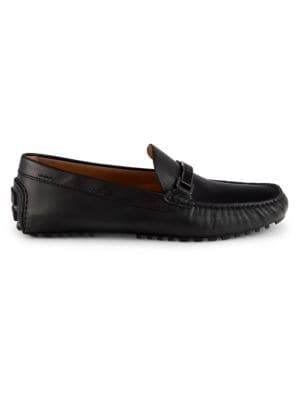 BOSS
 Leather Bit Driving Loafers