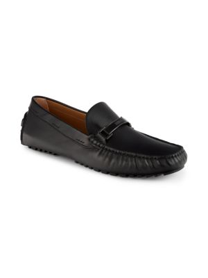 BOSS
 Leather Bit Driving Loafers