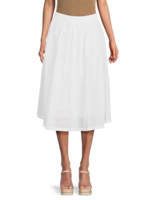 DKNY
 Solid Midi Skirt