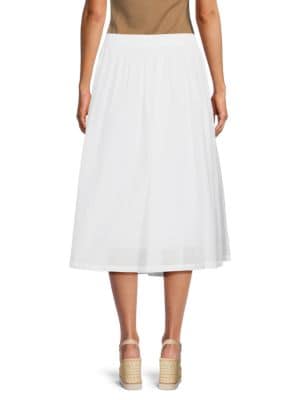 DKNY
 Solid Midi Skirt