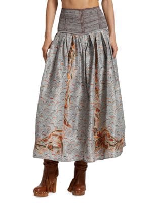 Ulla Johnson
 Lena High Waisted Midi Skirt