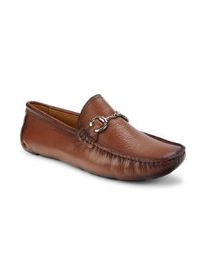 Saks Fifth Avenue
 Grained Leather Bit Driving Loafers