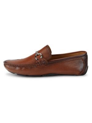 Saks Fifth Avenue
 Grained Leather Bit Driving Loafers