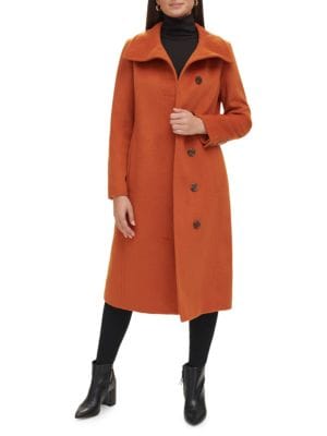 Kenneth Cole
 Melton Wool Blend Peacoat