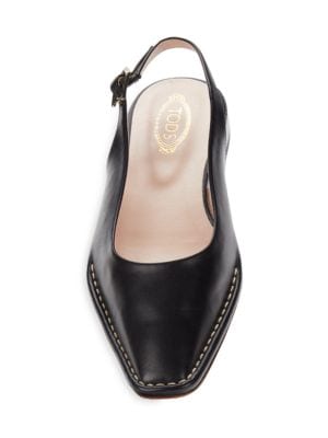 Tod's
 Leather Slingback Flats