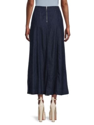 YAL New York
 Denim Maxi Skirt